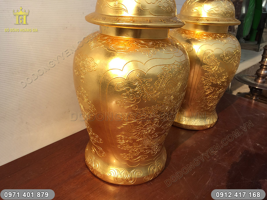 ch&oacute;e đồng d&aacute;t v&agrave;ng 62cm